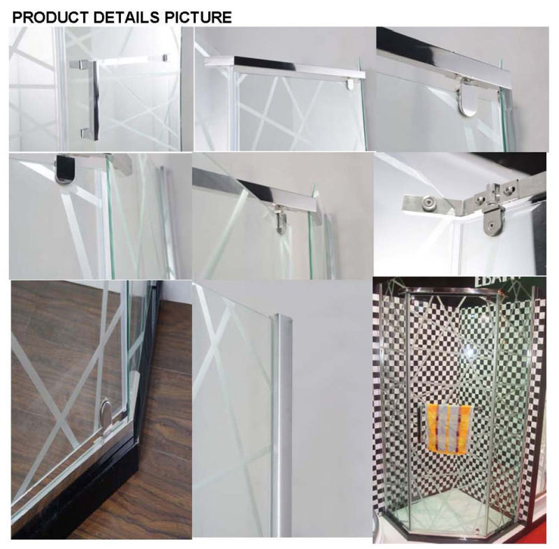 Simple Frameless Hinge Shower Enclosure (AS-940N)