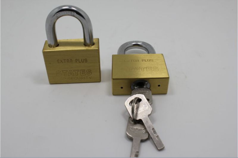 30mm Square Blade Brass Padlock with Vane Key (B630)