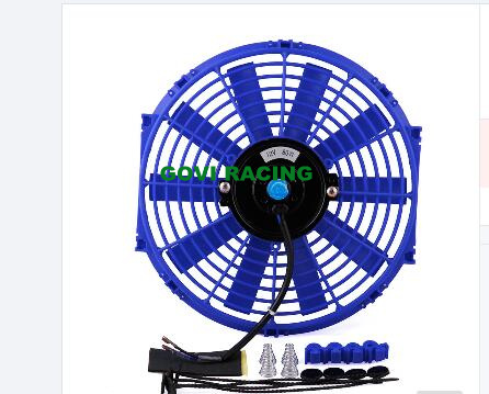 14inch Blue Universal Car Radiator Electric Fan Cooling