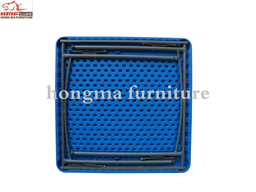 Plastic Folding 80cm Square Table with Foldable Legs