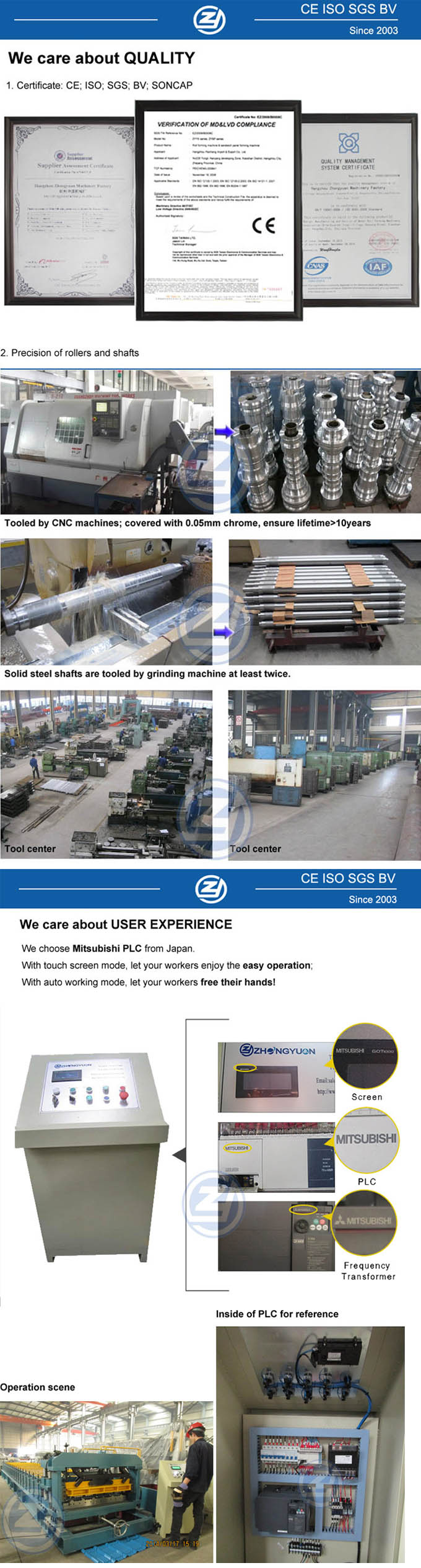 Floor Decking Roll Forming Machine (ZYYX63.5-314-942)