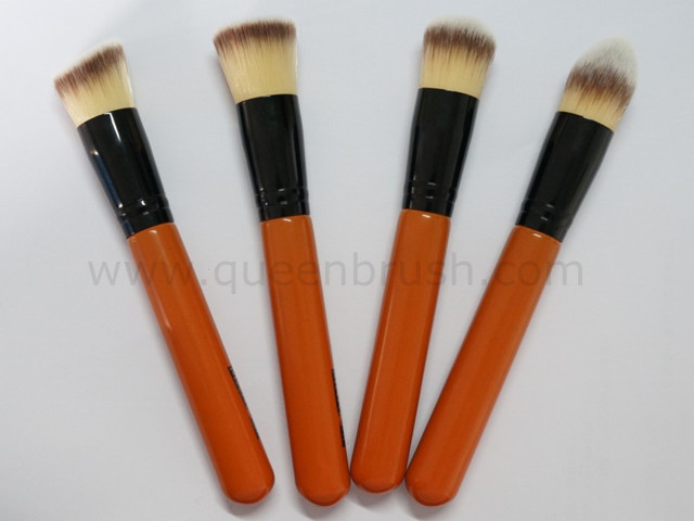 Free Sample 4PCS Synthetic Powder Brush Set Cosmetic Tools