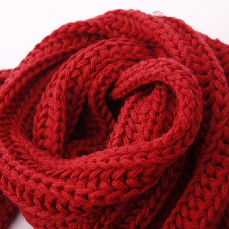 Lady Pattern Knitted Scarf Winter Circle Loop Scarf (SK108)