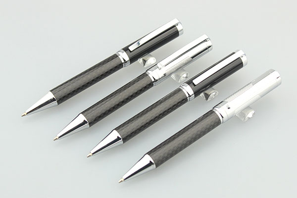 New Arrival Luxury Gift Pen Twist Carbon Fiber Ball Pen on Sell