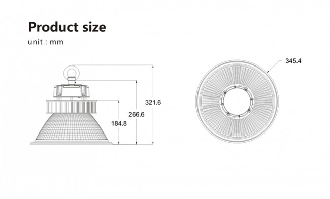 Ce RoHS 60W Gkl Series High Power LED High Bay Light / LED Industrial Light