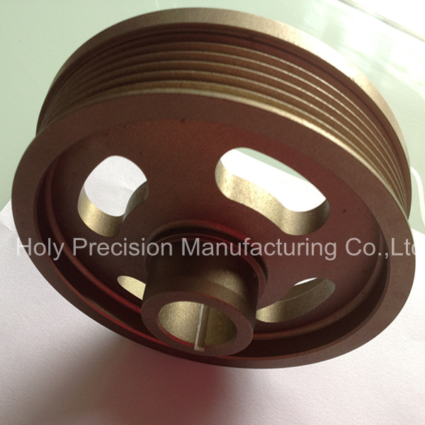 High Accuracy Belt Pulley CNC Machining Wirh Hard Anodized