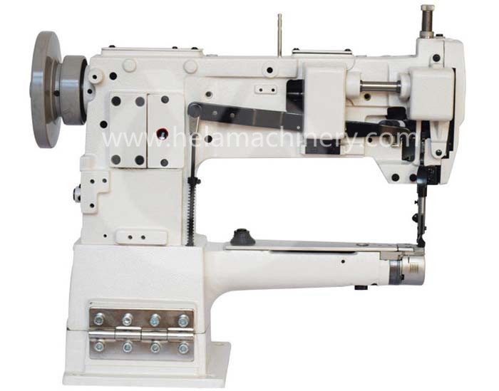 Unison Feed Cylinder Leather Sewing Machine with Single Needle