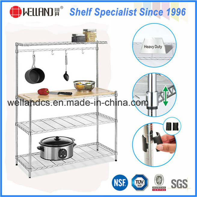 Chrome Kitchen Microwave Oven Rack for Household