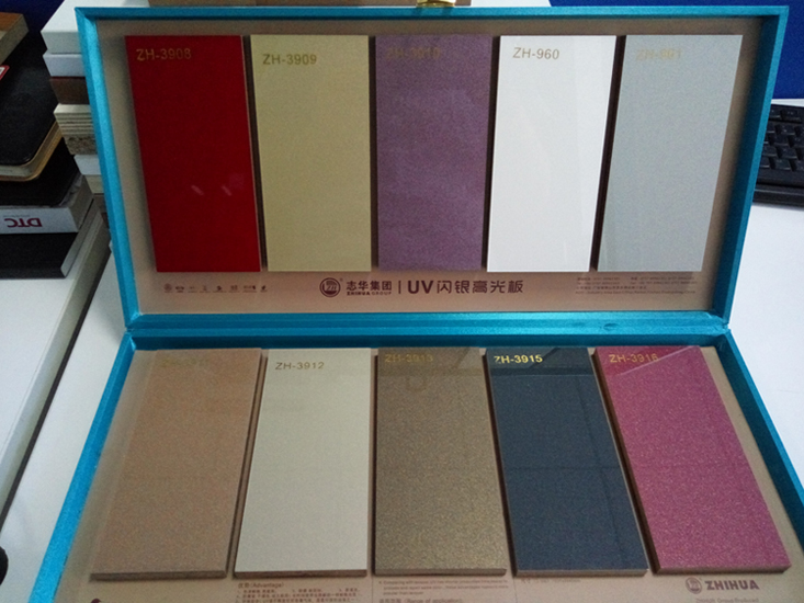 18mm Melamine MDF Panel Coated UV Board (zh-3919)