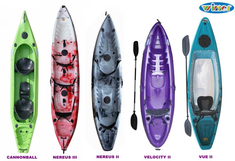 Different Kinds of Kayaks for Sales Promotion