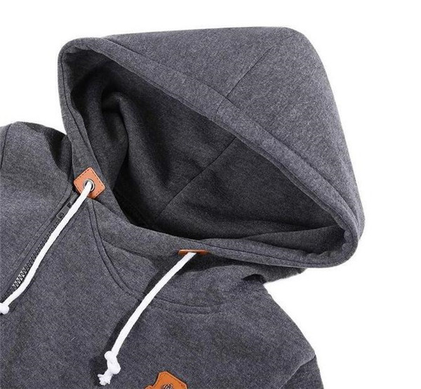 2016 Hot Selling New Designed Fleece Hooded Long-Sleeved Casual Sweater (80003)