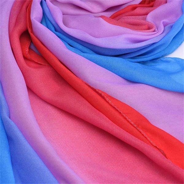 100% Polyester 60s Dyed Voile Fabric for Scarf