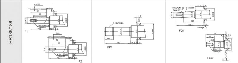 Diesel Engine with Spline Shaft (HR186FA)