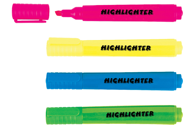 4 Color Highlighter Marker Pen (XL-2032)