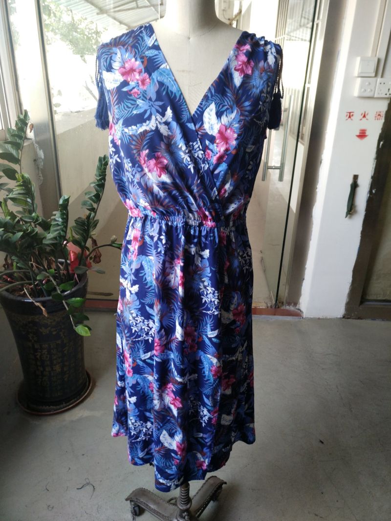 Fashion Flower Charming Lovely Ladies Dress