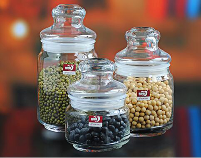 Glass Mason Jar and Glass Jar with Lid Different Capacity