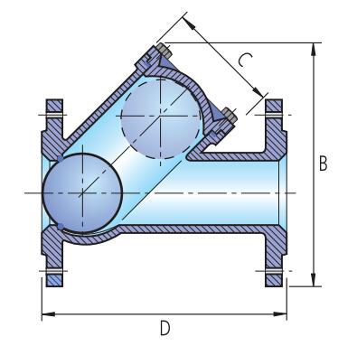 Cast Iron Flanged Float Ball Type Check Valve