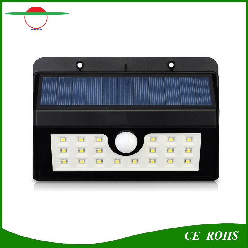 Outdoor Lighting Solar Power 20LED Security Wall Light Wireless Waterproof Motion Sensor Garden Lamp with Replaceable Battery