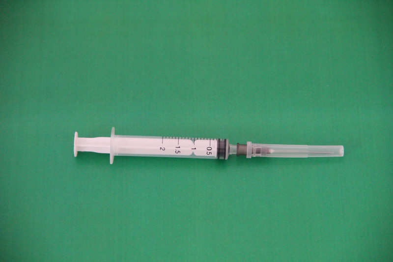 Disposable 2.5ml Hypodermic Syringe with Needle