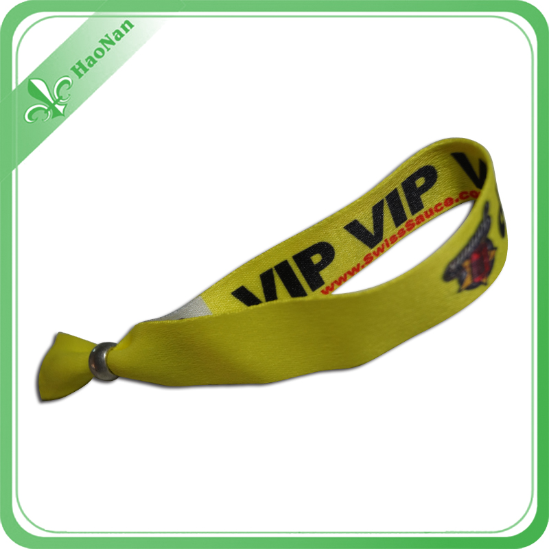 High Quality Custom Printed Polyester Promotional Wristband