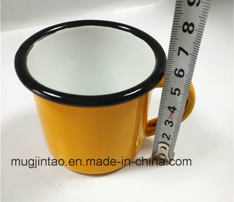 Carbon Steel Rolling Rim Enamel Mug