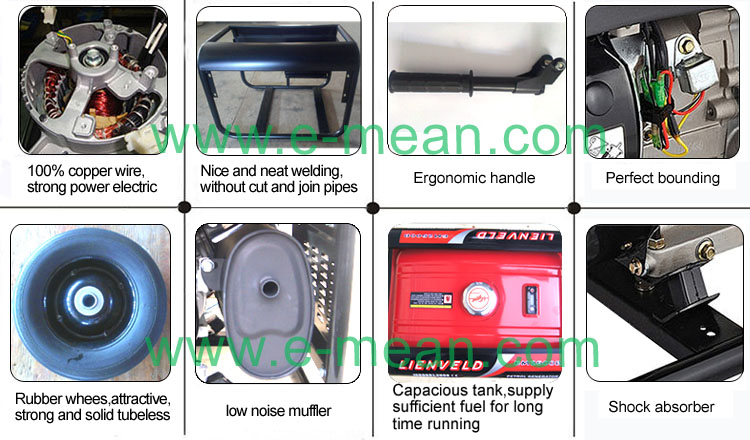 2kw-7kw Electric Start Portable Gasoline Power Generator with CE, ISO9001