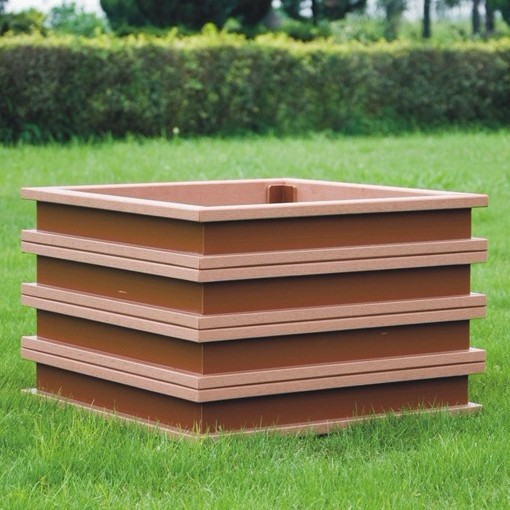 High Quanlity Wood Plastic Composite /WPC Flower Box 500*500*450