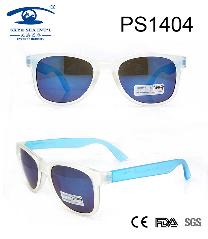 2017 Wholesale Beautiful Transparent Frame Sunglasses (PS1404)