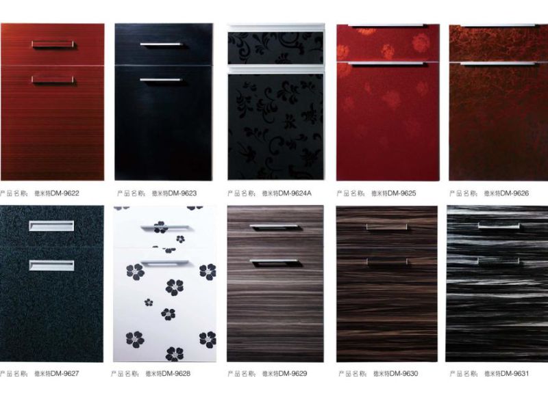 Wooden MDF Kitchen Cabinet Doors with Edge Banding (zhuv)