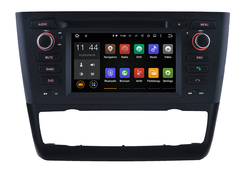 Android Auto DVD Player for BMW 1 E81 E82 E88 Video GPS Navigation with WiFi Connection Hualingan