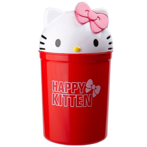 Hello Kitty Head Shaped Living Room Trash Bin (FF-5250)