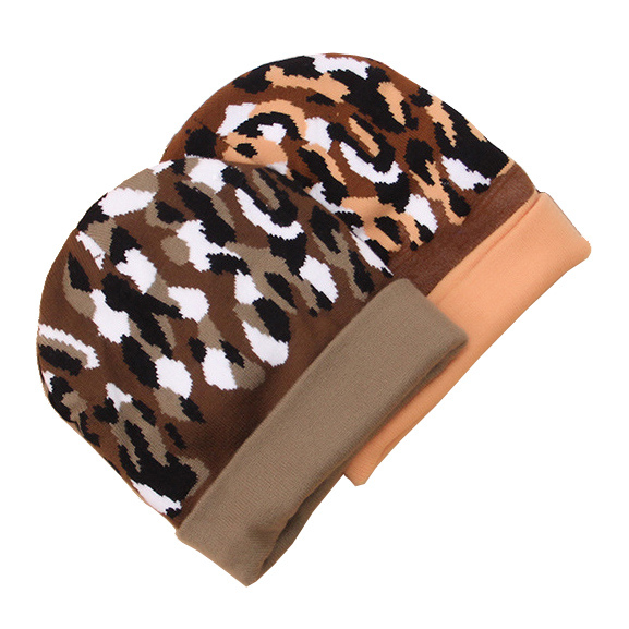 Children Baby Kids Autumn Winter Warm Knitted Camo Printing Caps Beanie Hat (HW626)