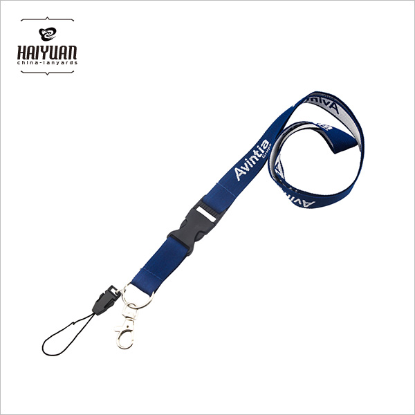 High Quality Cheap Price Custom Logo Flat Thick Woven Lanyard