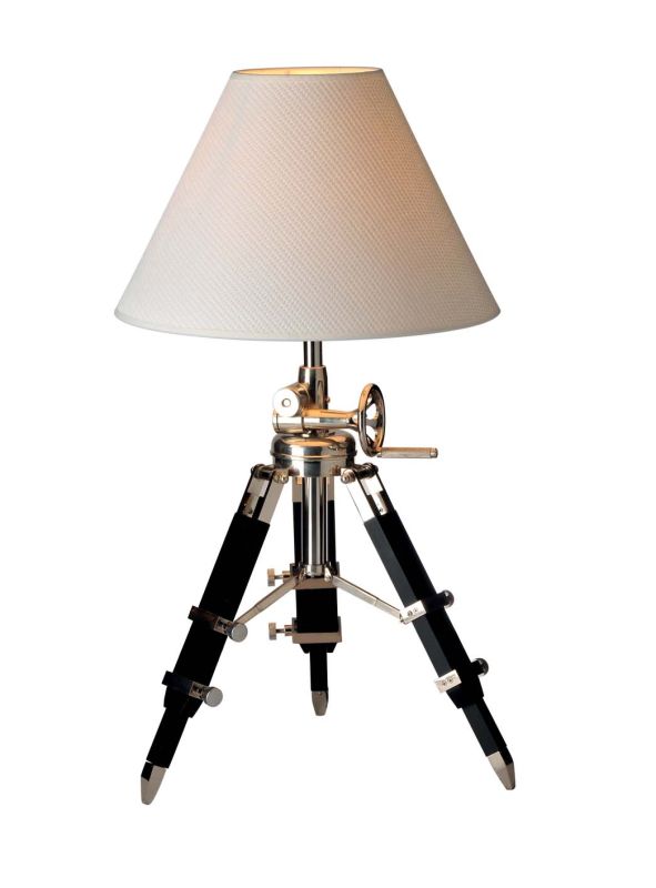 Modern Tri-Pod Height Adjustable Fabric Shade Floor Lamp