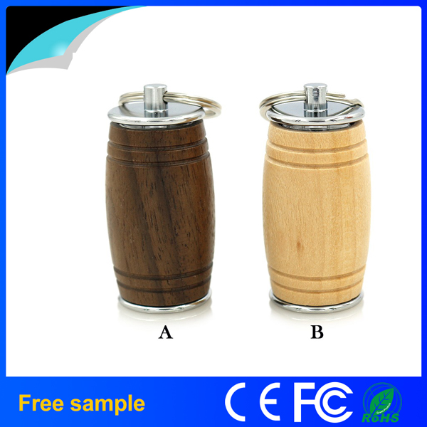 Natural Oak Barrel Wood USB Flash Drive 8GB