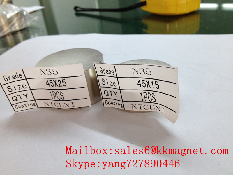 neodymium Magnet for water meters: Neva, Metron, Gerrida (until 2008 onwards: D45X15mm d45X15mm