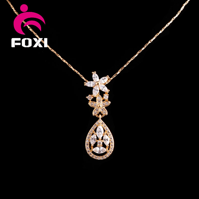 Hot Sale Hanging Trendy Flower Design Fashion Dubai Gold Jewelry Sets