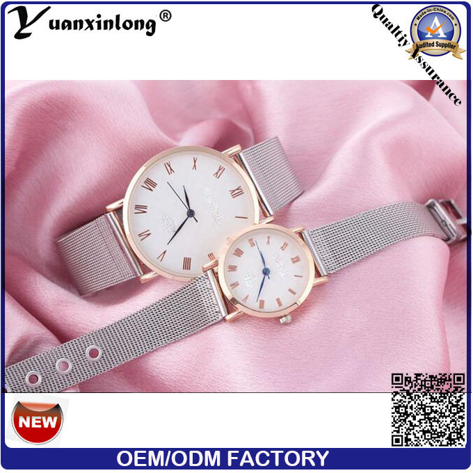 Yxl-641 High Quality Custom Logo Metal Steel Mesh Watch, Simple Men Watch, Leather Watch Band