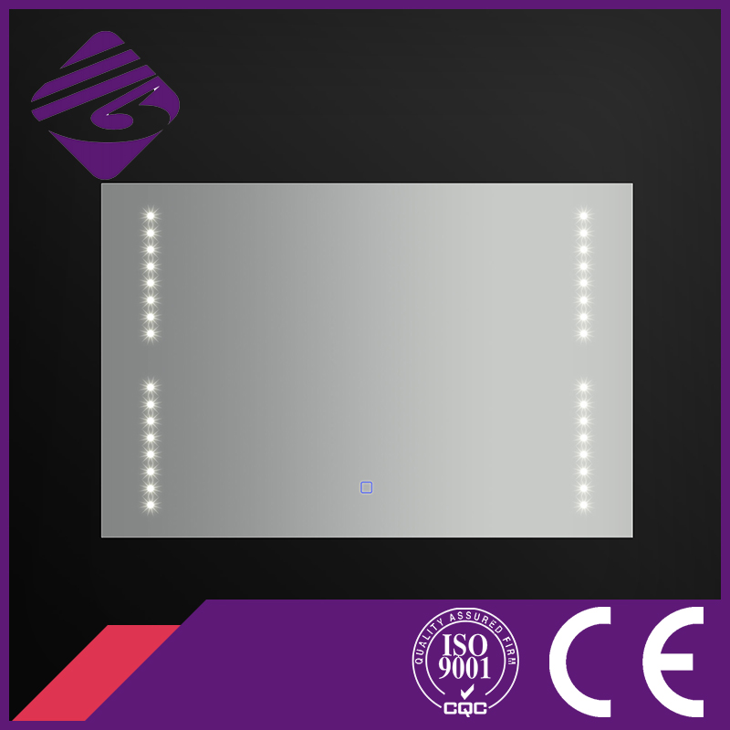 Jnh177 Rectangle Glass LED DOT Bath Mirror for Hotel/Home