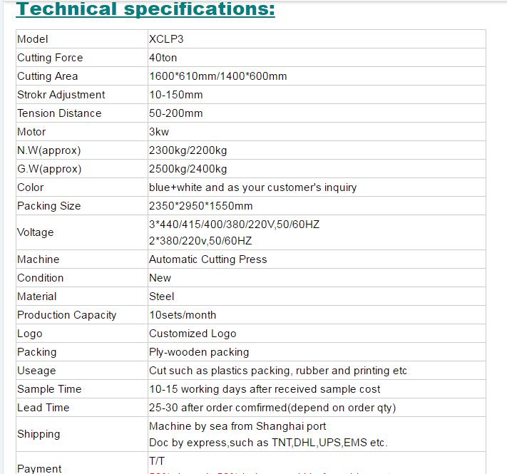 Automatic Printing Press Cutting Machine