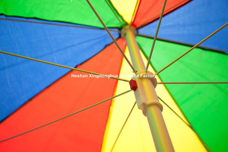 2.5m Rainbow Sun Beach Umbrella for Outdoor (BU-0060S)