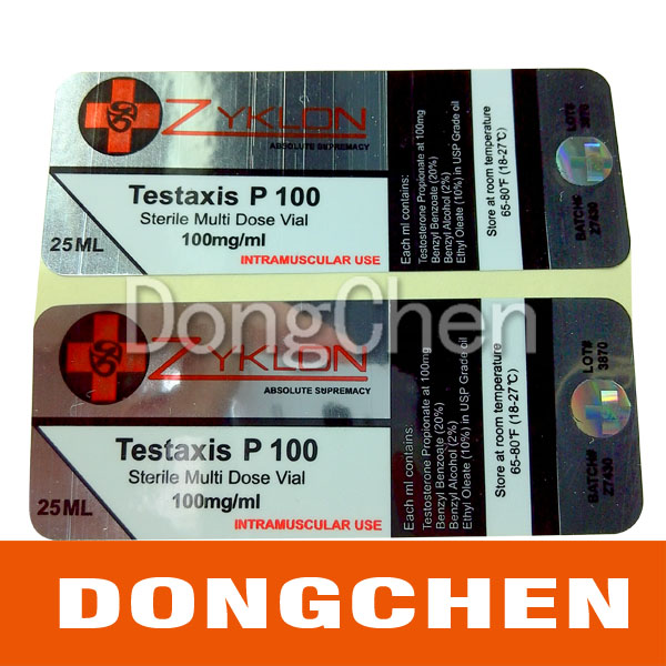 Hologram Testosterone Propionate 100mg/Ml 10 Ml Labels