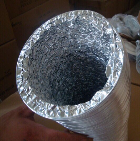 Aluminum Insulation (non-insulation) Flexible Duct for HVAC Ventilation Air Duct