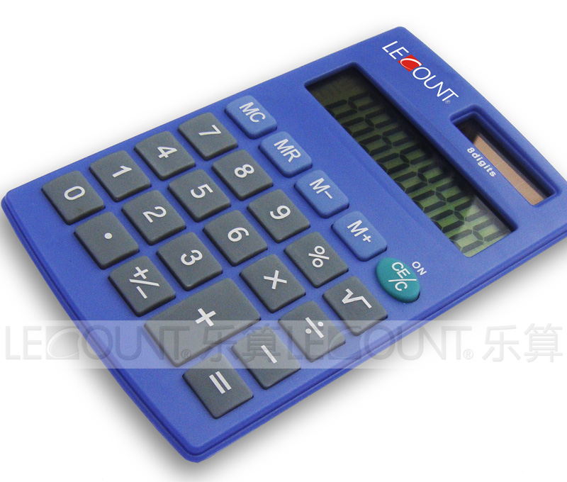 8 Digits Dual Power Handheld Calculator with Various Optional Colors (LC332)