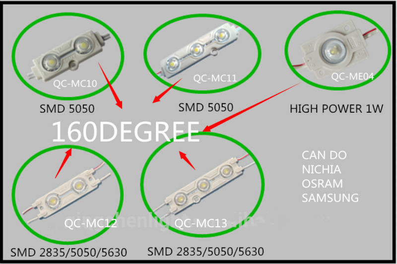 160deg 5050 SMD LED Module with Aluminum PCB