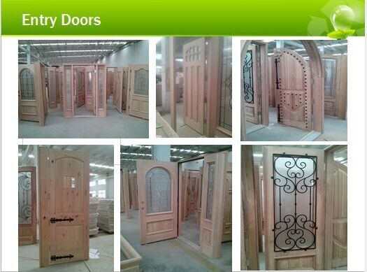 High Quality Best Price ISO Approved Entrance Solid Wood Door