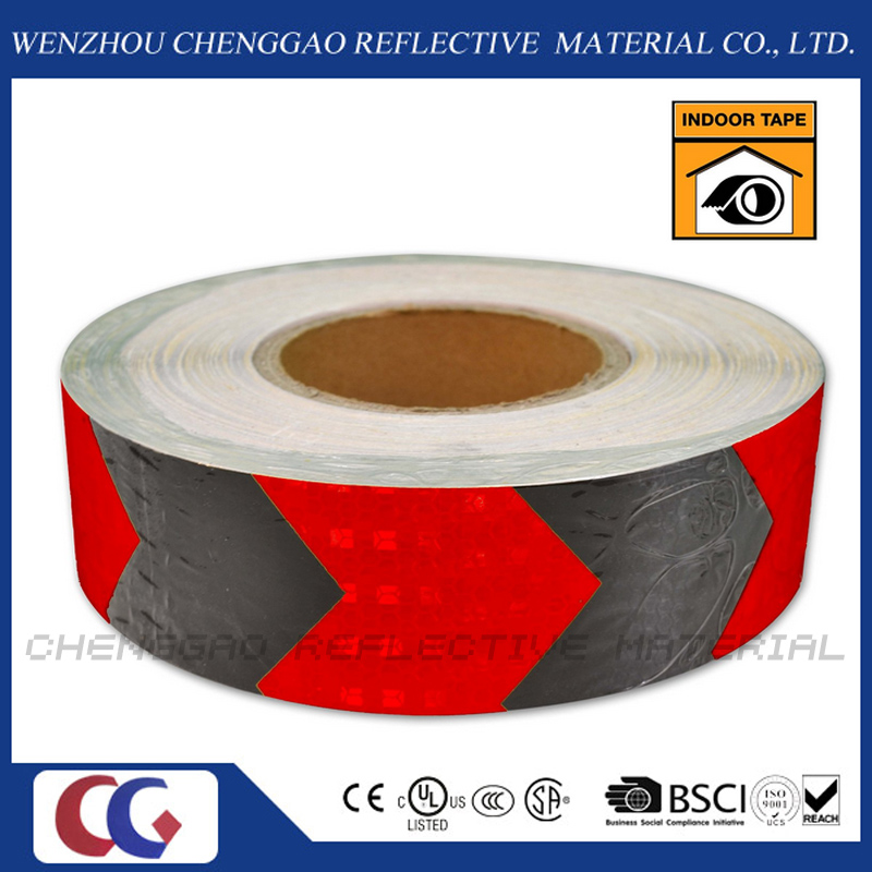 PVC Red and Black Reflective Arrow Tape for Traffic Sign (C3500-AW)