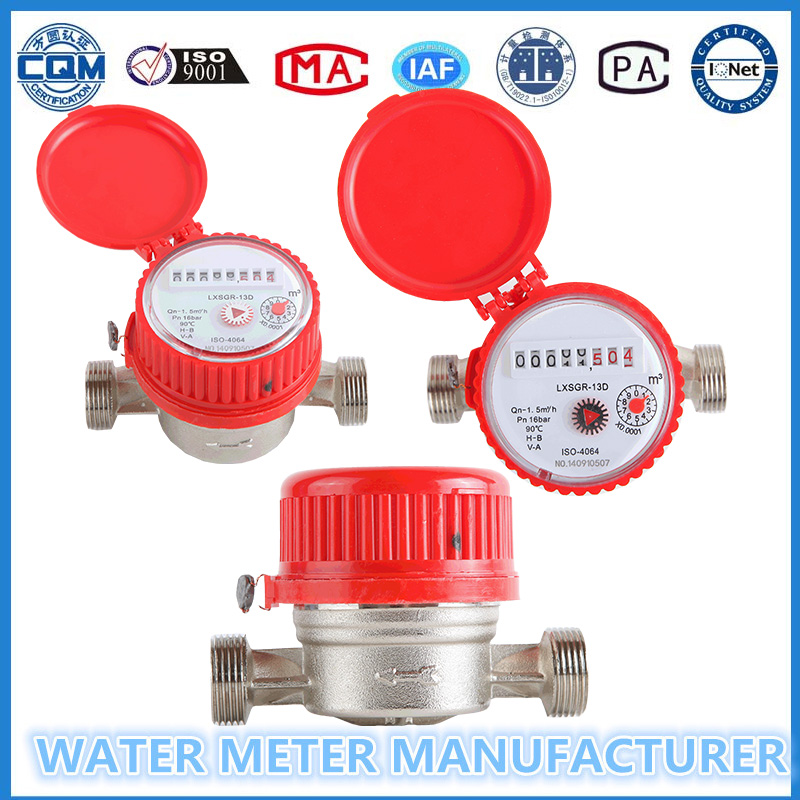 Single Jet Dry-Dial Water Meter Horizontal Rotor Type