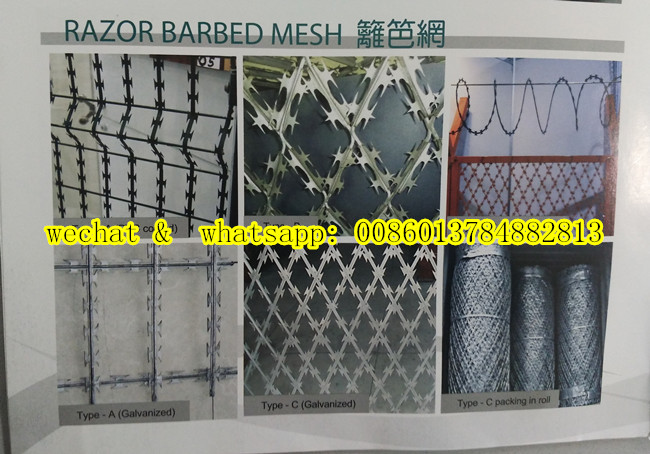 Welded Razor Wire Mesh in Pallet