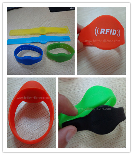 Eco-Friendly Gyms Fitness Rubber Silicone RFID Bracelet